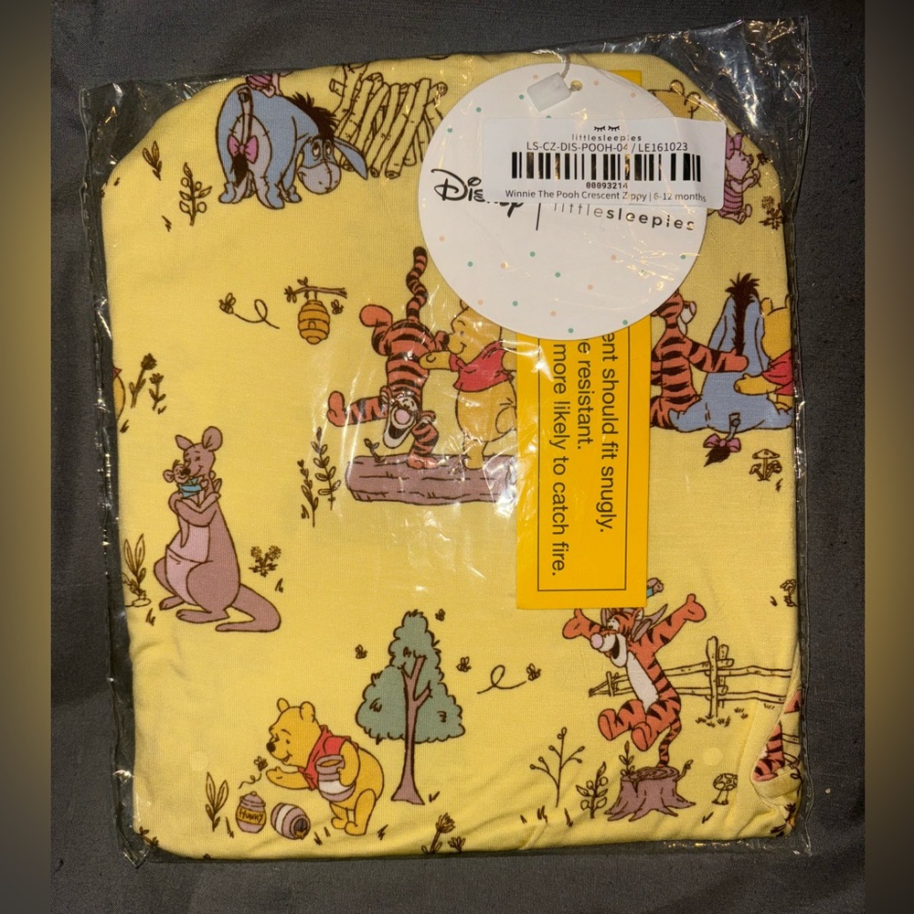 Little Sleepies Pooh Crescent Zippy NWT